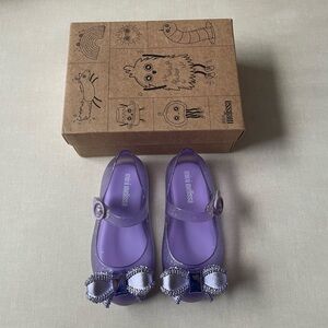 Mini Melissa Sweet Love Ballerinas Shoes - Size 8